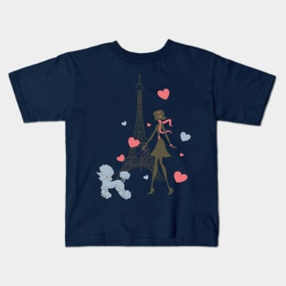 Girl in Paris Kids T-Shirt